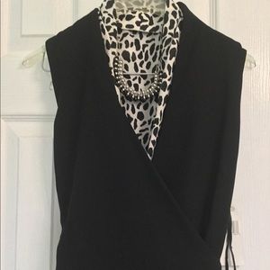 Jones of New York Wrap Dress with insert shirt